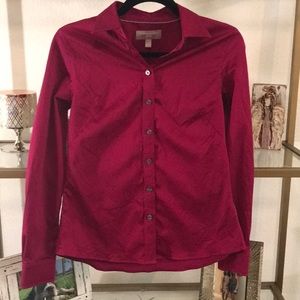 Fitted Button Down Blouse